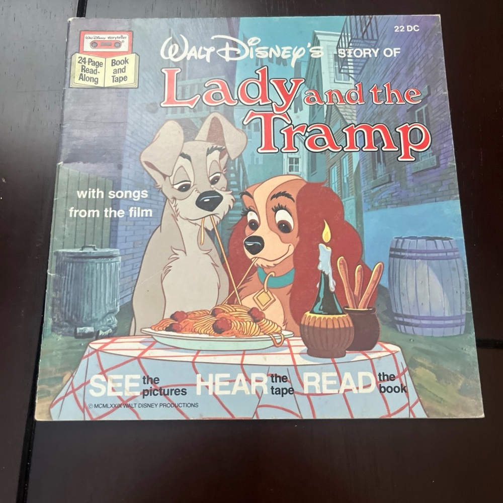 Disney Lady and the Tramp Storybook Without Tape